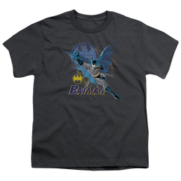 DC Batman Cape Outstretched - Youth T-Shirt Youth T-Shirt (Ages 8-12) Batman   