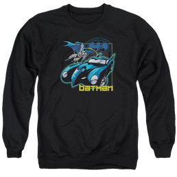 Batman Nice Wheels - Men's Crewneck Sweatshirt Men's Crewneck Sweatshirt Batman   