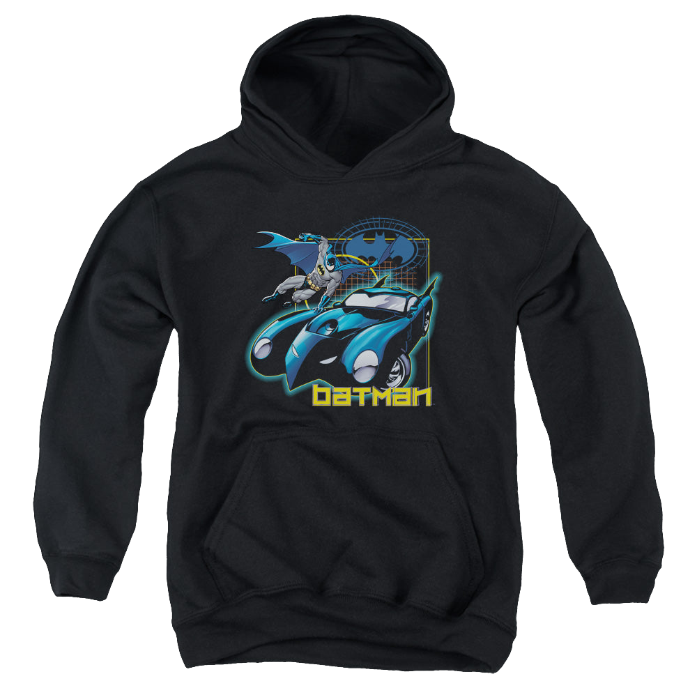 DC Batman Nice Wheels - Youth Hoodie Youth Hoodie (Ages 8-12) Batman   