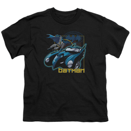 DC Batman Nice Wheels - Youth T-Shirt Youth T-Shirt (Ages 8-12) Batman   