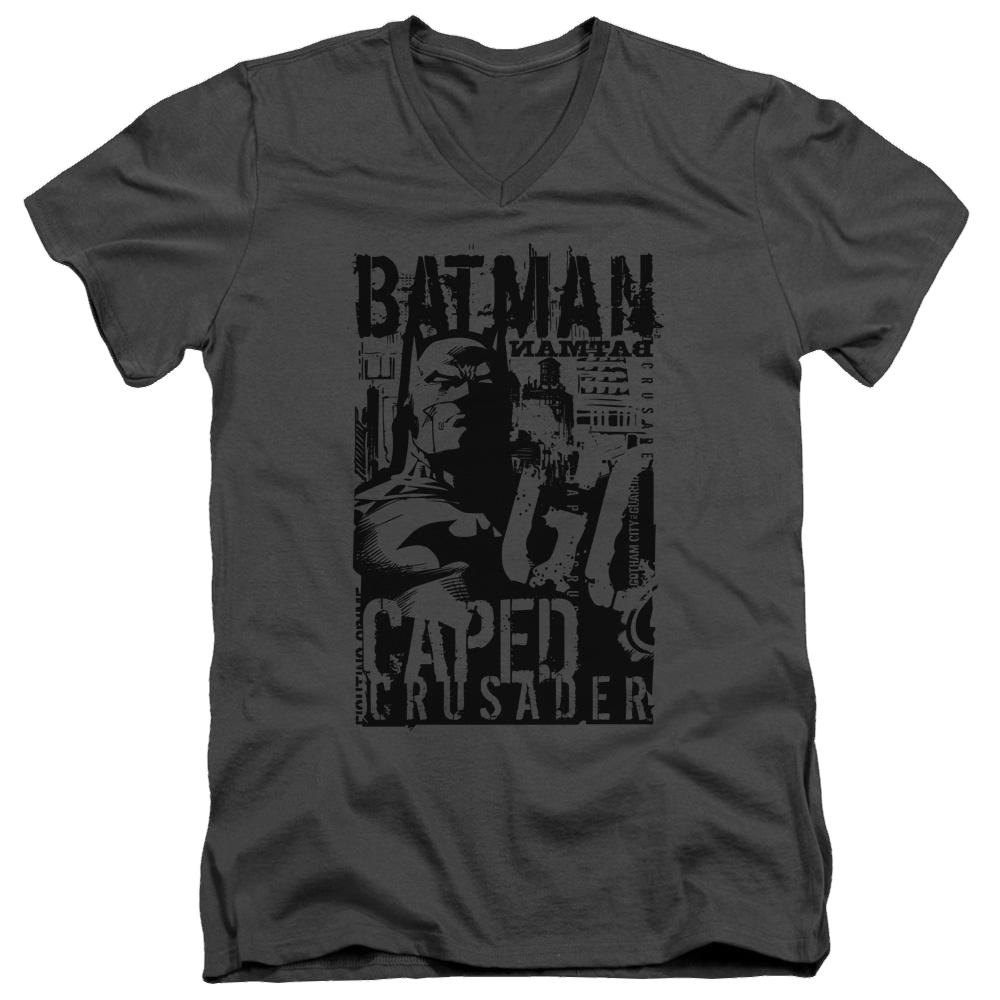 Batman Caped Crusader - Men's V-Neck T-Shirt Men's V-Neck T-Shirt Batman   