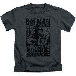 DC Batman Caped Crusader - Kid's T-Shirt Kid's T-Shirt (Ages 4-7) Batman   