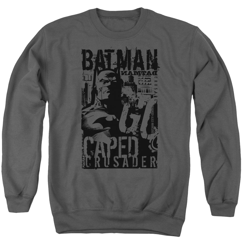 Batman Caped Crusader - Men's Crewneck Sweatshirt Men's Crewneck Sweatshirt Batman   
