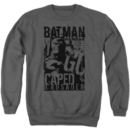 Batman Caped Crusader - Men's Crewneck Sweatshirt Men's Crewneck Sweatshirt Batman   