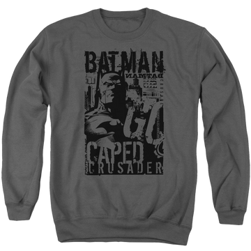 Batman Caped Crusader - Men's Crewneck Sweatshirt Men's Crewneck Sweatshirt Batman   