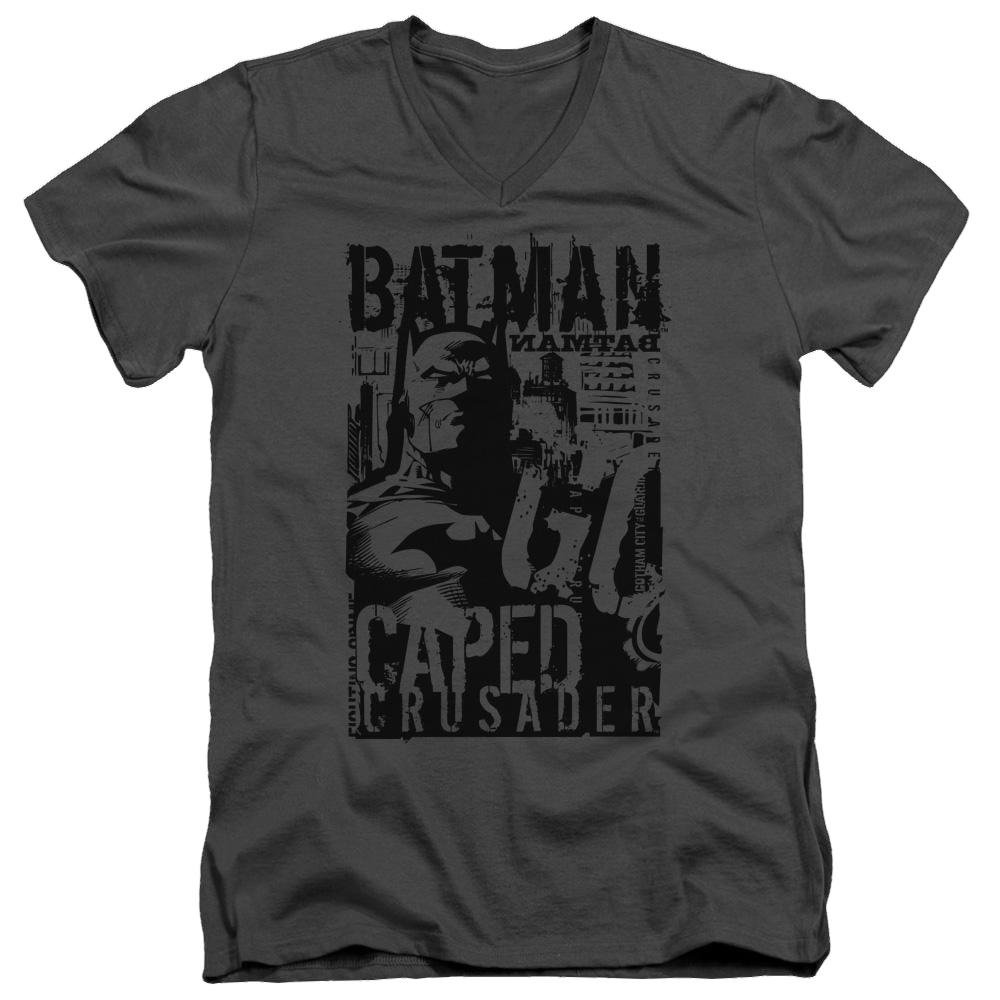 Batman Caped Crusader - Men's V-Neck T-Shirt Men's V-Neck T-Shirt Batman   