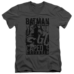 Batman Caped Crusader - Men's V-Neck T-Shirt Men's V-Neck T-Shirt Batman   