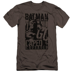 Dc Batman Caped Crusader - Men's Premium Slim Fit T-Shirt Men's Premium Slim Fit T-Shirt Batman   