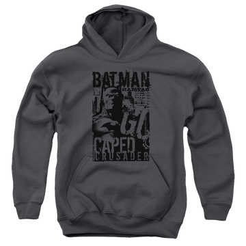 DC Batman Caped Crusader - Youth Hoodie Youth Hoodie (Ages 8-12) Batman   