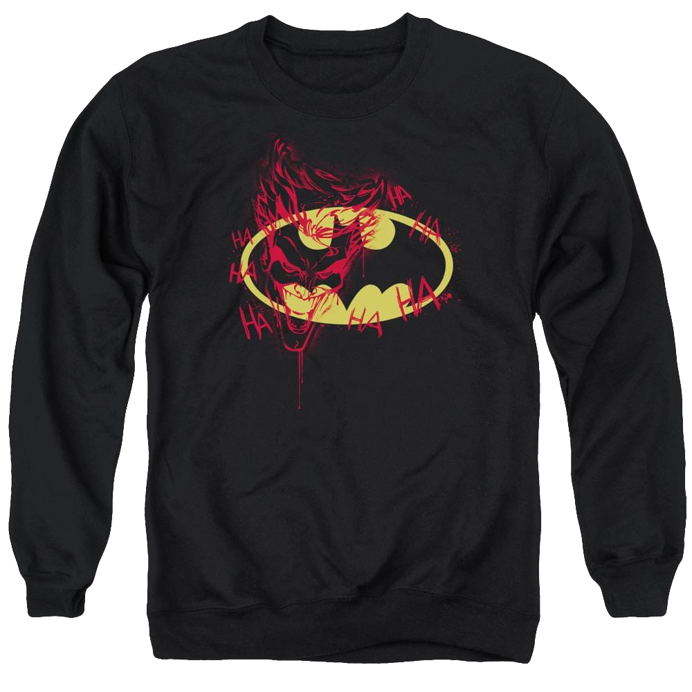Batman Joker Graffiti - Men's Crewneck Sweatshirt Men's Crewneck Sweatshirt Batman   