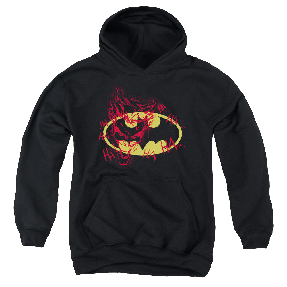DC Batman Joker Graffiti - Youth Hoodie Youth Hoodie (Ages 8-12) Batman   