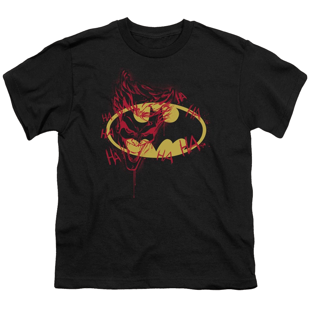 DC Batman Joker Graffiti - Youth T-Shirt Youth T-Shirt (Ages 8-12) Batman   
