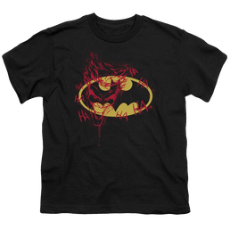 DC Batman Joker Graffiti - Youth T-Shirt Youth T-Shirt (Ages 8-12) Batman   