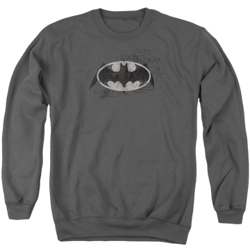 Batman Arcane Bat Logo - Men's Crewneck Sweatshirt Men's Crewneck Sweatshirt Batman   