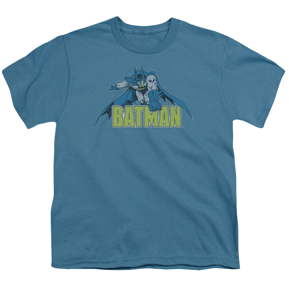 DC Batman Retro Distressed - Youth T-Shirt Youth T-Shirt (Ages 8-12) Batman   