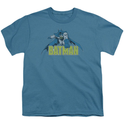 DC Batman Retro Distressed - Youth T-Shirt Youth T-Shirt (Ages 8-12) Batman   