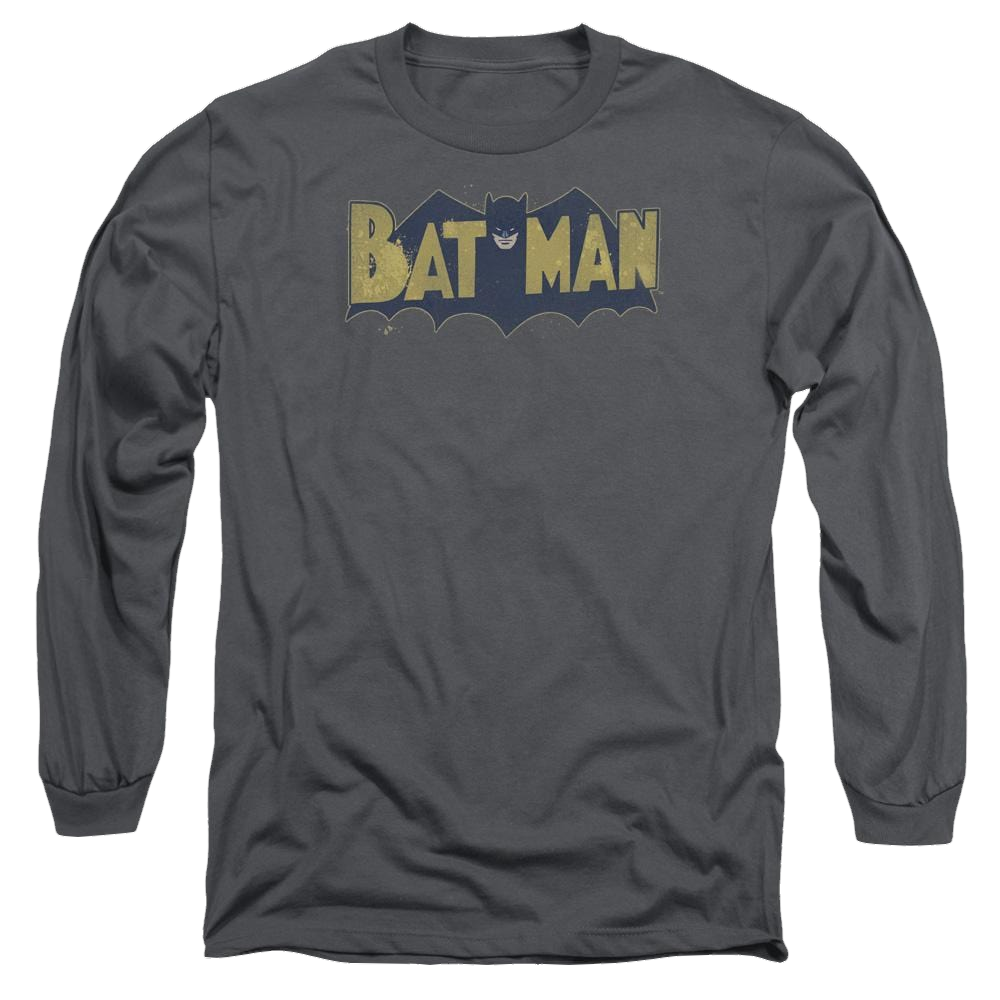 Batman Vintage Logo Splatter - Men's Long Sleeve T-Shirt Men's Long Sleeve T-Shirt Batman   