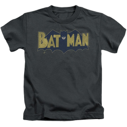 DC Batman Vintage Logo Splatter - Kid's T-Shirt Kid's T-Shirt (Ages 4-7) Batman   