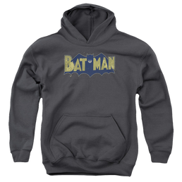 DC Batman Vintage Logo Splatter - Youth Hoodie Youth Hoodie (Ages 8-12) Batman   