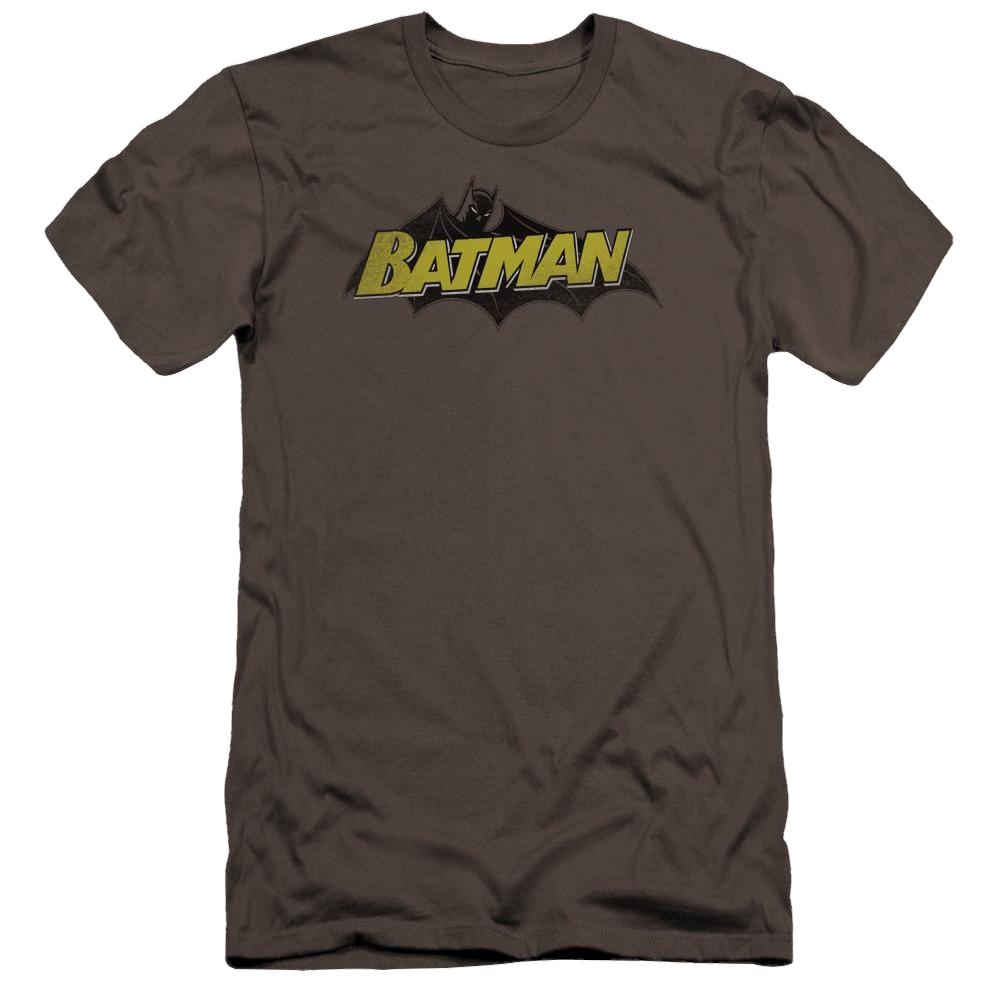 Batman Classic Comic Logo - Men's Premium Slim Fit T-Shirt Men's Premium Slim Fit T-Shirt Batman   