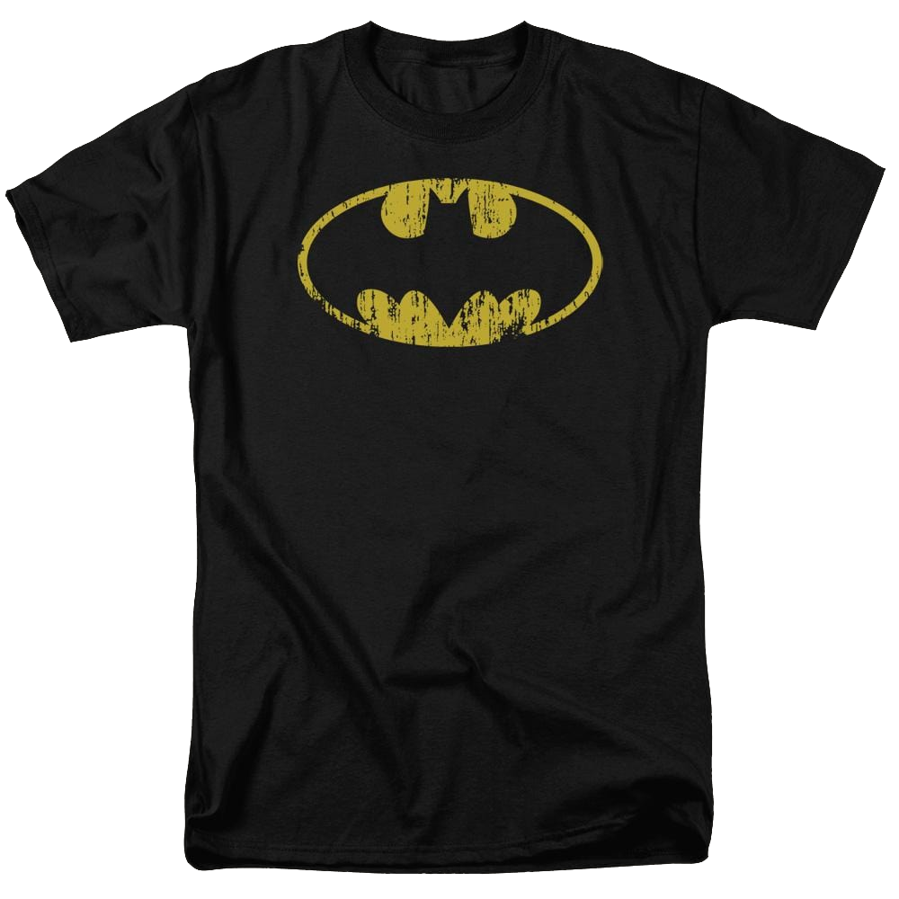 Batman Classic Logo Distressed - Men's Regular Fit T-Shirt Men's Regular Fit T-Shirt Batman   