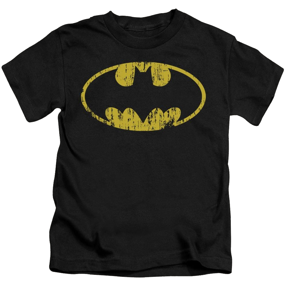 DC Batman Classic Logo Distressed - Kid's T-Shirt Kid's T-Shirt (Ages 4-7) Batman   