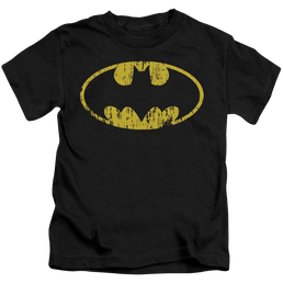 DC Batman Classic Logo Distressed - Kid's T-Shirt Kid's T-Shirt (Ages 4-7) Batman   
