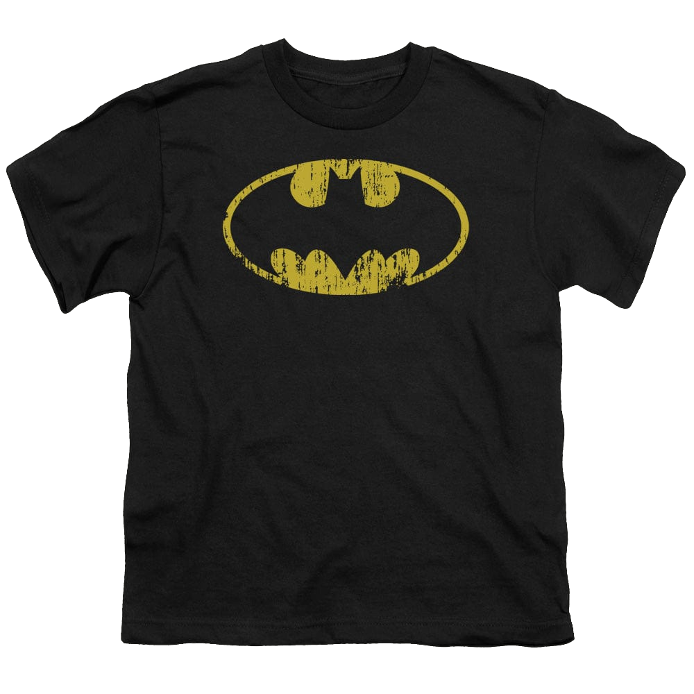 DC Batman Classic Logo Distressed - Youth T-Shirt Youth T-Shirt (Ages 8-12) Batman   