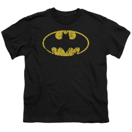 DC Batman Classic Logo Distressed - Youth T-Shirt Youth T-Shirt (Ages 8-12) Batman   