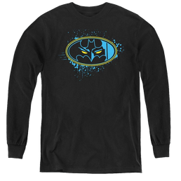 Dc Batman Eyes In The Darkness - Youth Long Sleeve T-Shirt Youth Long Sleeve T-Shirt Batman   