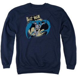 Batman Through The Night - Men's Crewneck Sweatshirt Men's Crewneck Sweatshirt Batman   