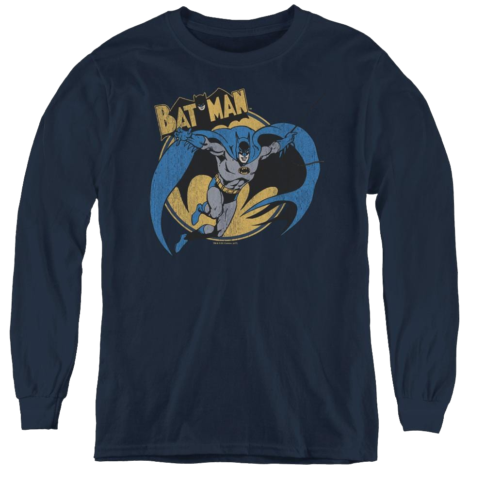 Dc Batman Through The Night - Youth Long Sleeve T-Shirt Youth Long Sleeve T-Shirt Batman   