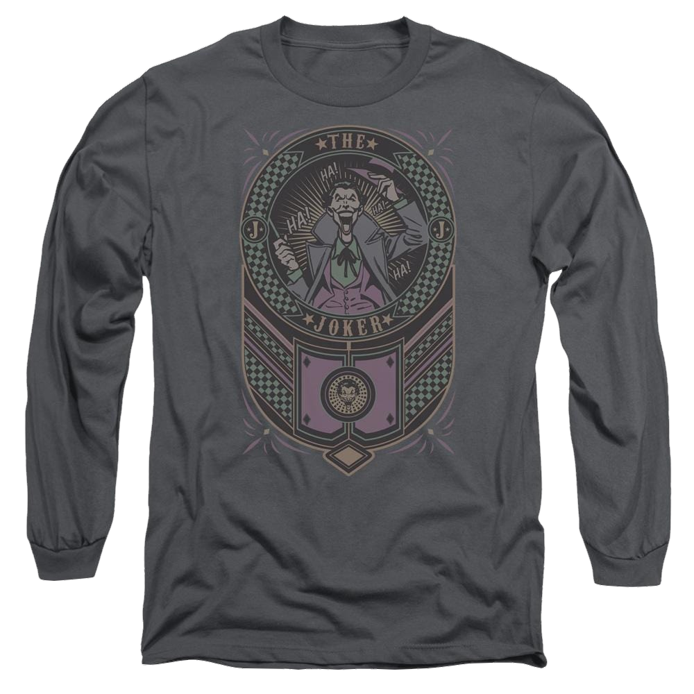 Batman Joker Checkered Sign - Men's Long Sleeve T-Shirt Men's Long Sleeve T-Shirt Joker   