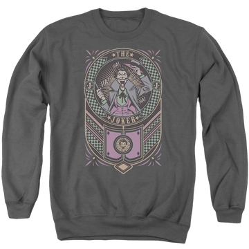Batman Joker Checkered Sign - Men's Crewneck Sweatshirt Men's Crewneck Sweatshirt Joker   