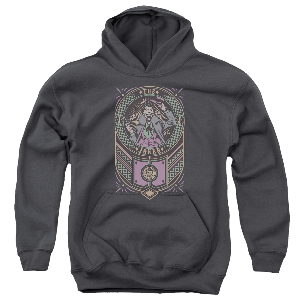 Joker, The Joker Checkered Sign - Youth Hoodie Youth Hoodie (Ages 8-12) Joker   
