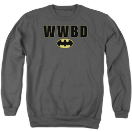 Batman Wwbd Logo - Men's Crewneck Sweatshirt Men's Crewneck Sweatshirt Batman   