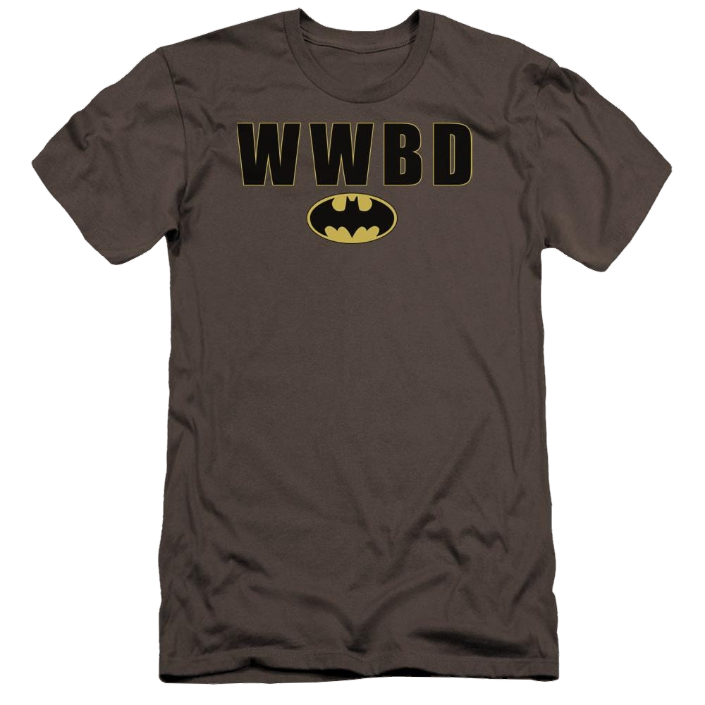 Batman Wwbd Logo - Men's Premium Slim Fit T-Shirt Men's Premium Slim Fit T-Shirt Batman   