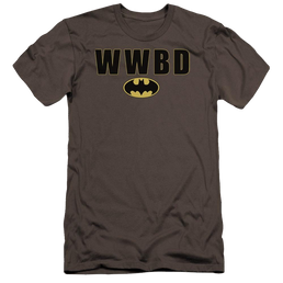 Batman Wwbd Logo - Men's Premium Slim Fit T-Shirt Men's Premium Slim Fit T-Shirt Batman   