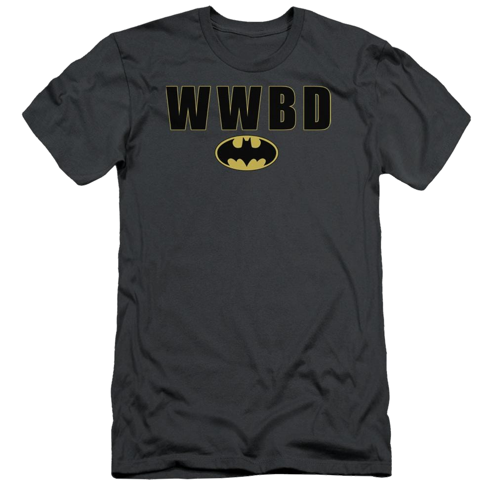 Batman Wwbd Logo - Men's Slim Fit T-Shirt Men's Slim Fit T-Shirt Batman   