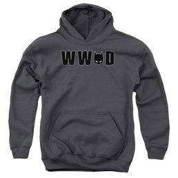 DC Batman Wwbd Mask - Youth Hoodie Youth Hoodie (Ages 8-12) Batman   
