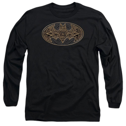 Dc Batman Aztec Bat Logo - Men's Long Sleeve T-Shirt Men's Long Sleeve T-Shirt Batman   