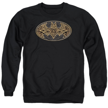Batman Aztec Bat Logo - Men's Crewneck Sweatshirt Men's Crewneck Sweatshirt Batman   