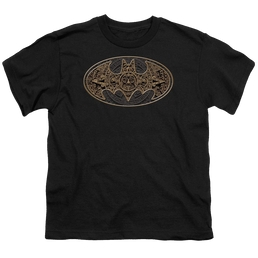DC Batman Aztec Bat Logo - Youth T-Shirt Youth T-Shirt (Ages 8-12) Batman   
