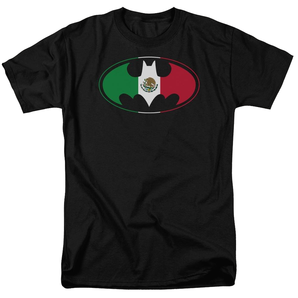 Batman Mexican Flag Shield - Men's Regular Fit T-Shirt Men's Regular Fit T-Shirt Batman   