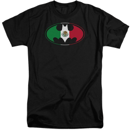 Batman Mexican Flag Shield - Men's Tall Fit T-Shirt Men's Tall Fit T-Shirt Batman   