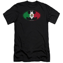 Batman Mexican Flag Shield - Men's Premium Slim Fit T-Shirt Men's Premium Slim Fit T-Shirt Batman   