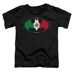 DC Batman Mexican Flag Shield - Toddler T-Shirt Toddler T-Shirt Batman   