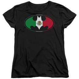 Batman Mexican Flag Shield - Women's T-Shirt Women's T-Shirt Batman   