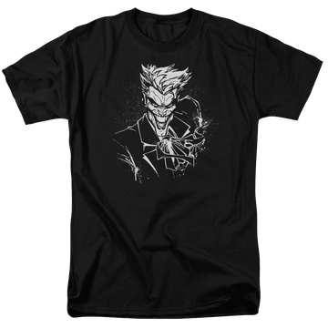 Batman Jokers Splatter Smile - Men's Regular Fit T-Shirt Men's Regular Fit T-Shirt Joker   