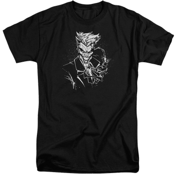 Batman Jokers Splatter Smile - Men's Tall Fit T-Shirt Men's Tall Fit T-Shirt Joker   